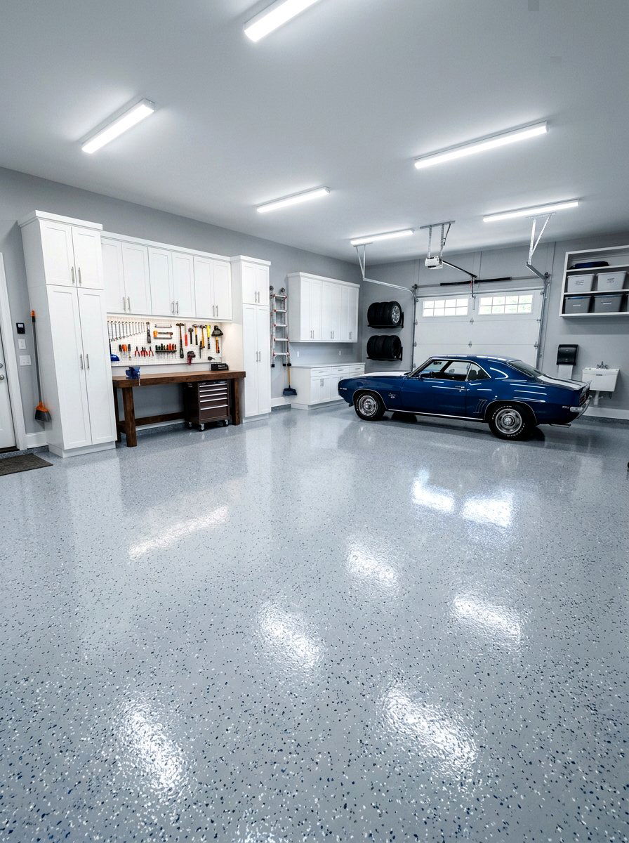 Painted garage floor - 30 painted floor ideas