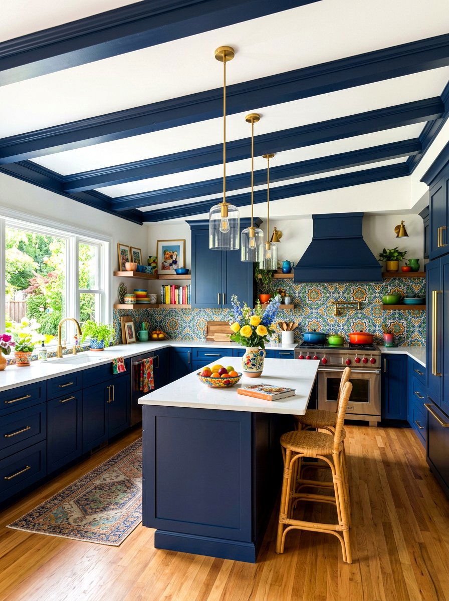 30 Kitchen Ceiling Beam Ideas to Add Warmth and Character