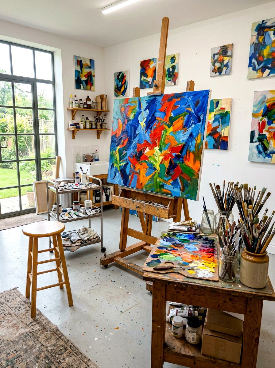 Painting Room - 30 hobby room ideas