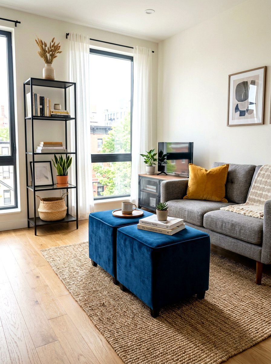 Pair Of Cube Ottomans - 30 ottoman coffee table ideas