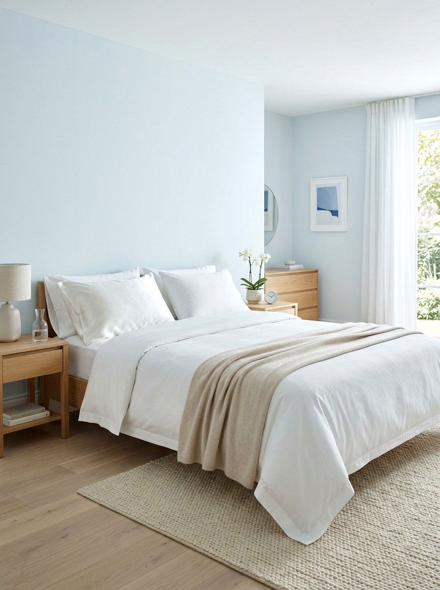 Pale Blue Bedroom - 30 blue bedroom ideas
