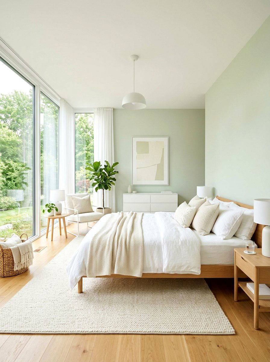 Pale Green Bedroom - 30 green bedroom ideas