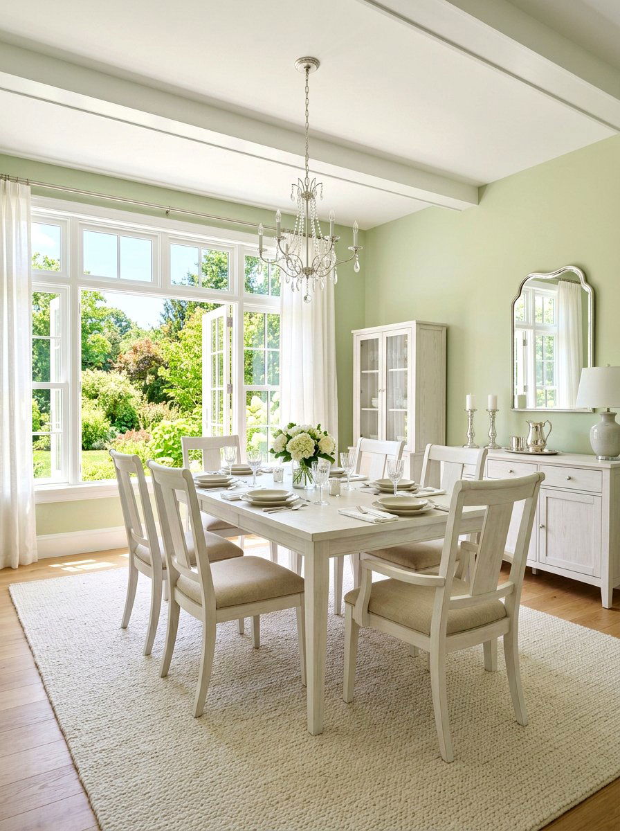 Pale Green Dining Room - 30 green dining room ideas