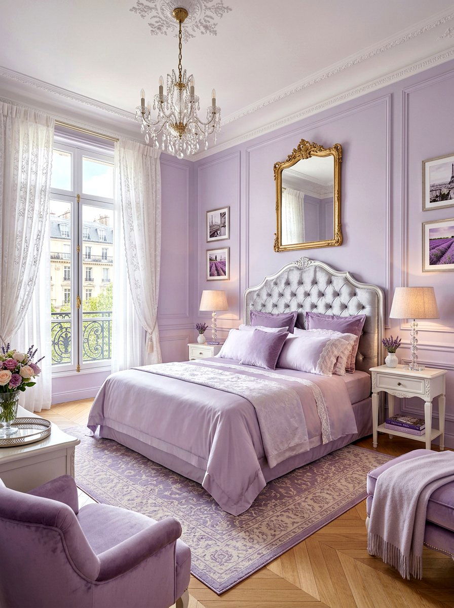 Pale Lavender Bedroom - 30 healing color bedroom ideas