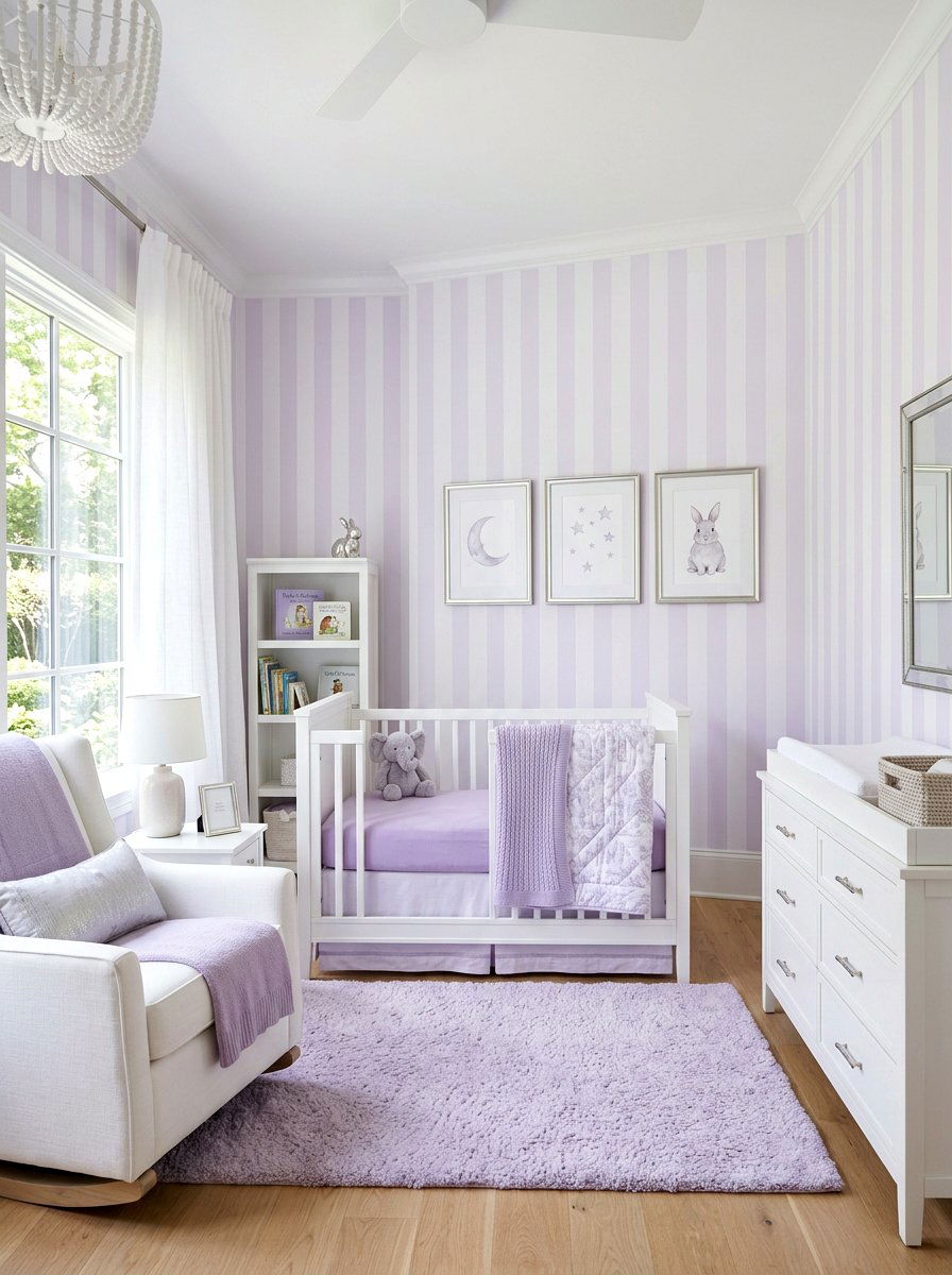 30 Stripe Nursery Wallpaper Ideas for Charming Pattern Walls