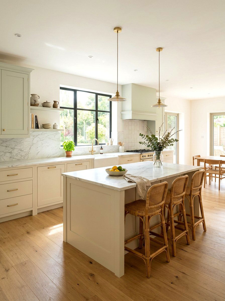 Pale sage and cream kitchen - 30 cream and sage kitchen ideas