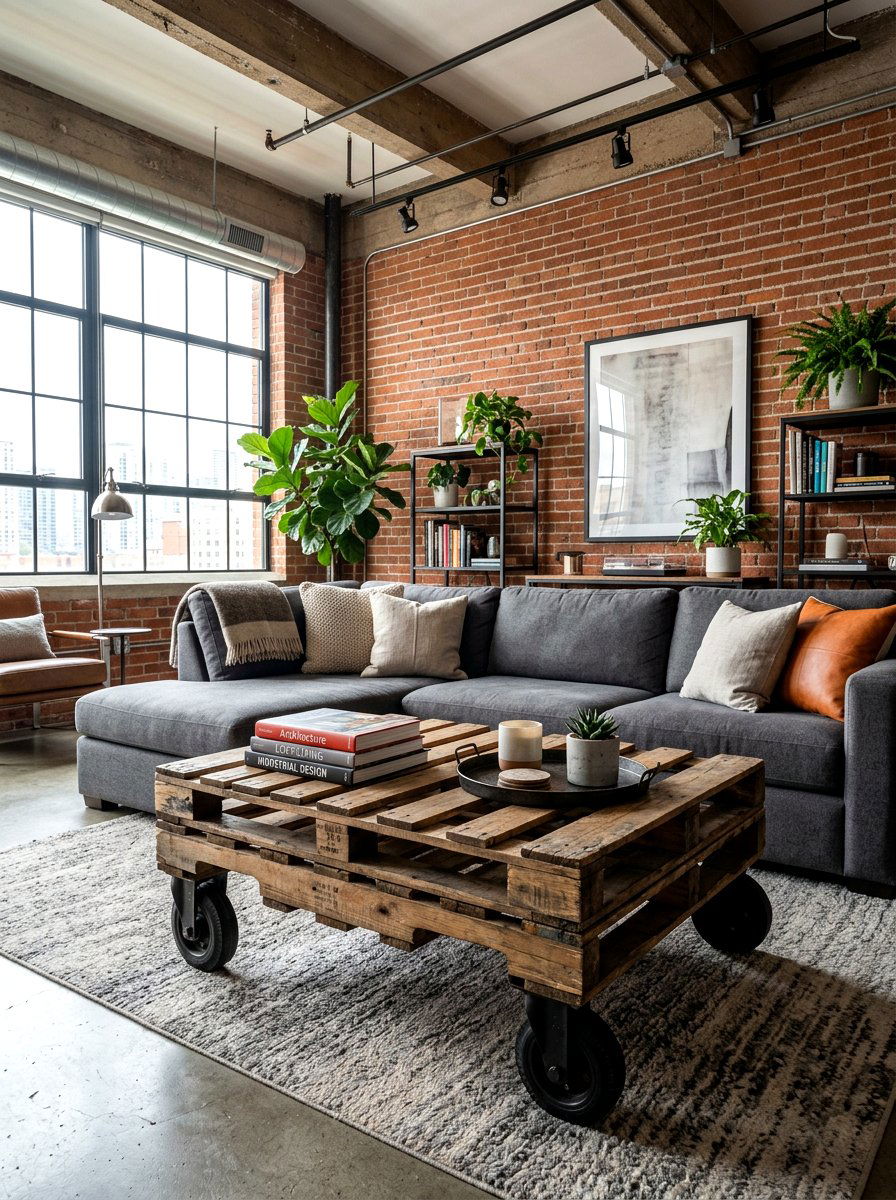 Pallet Coffee Table - 30 vintage upcycled furniture ideas