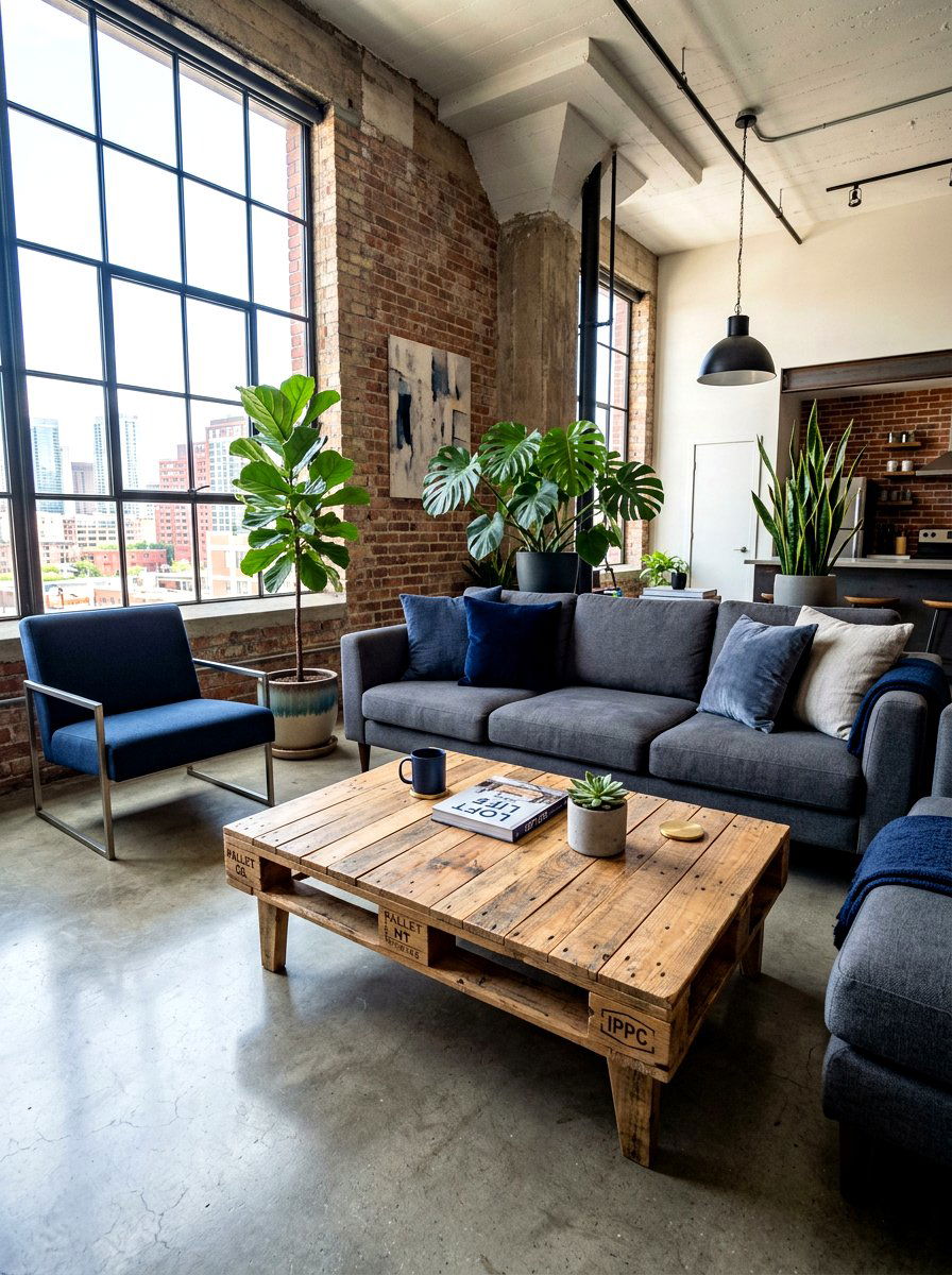 Pallet Coffee Table - 30 reclaimed material decor ideas