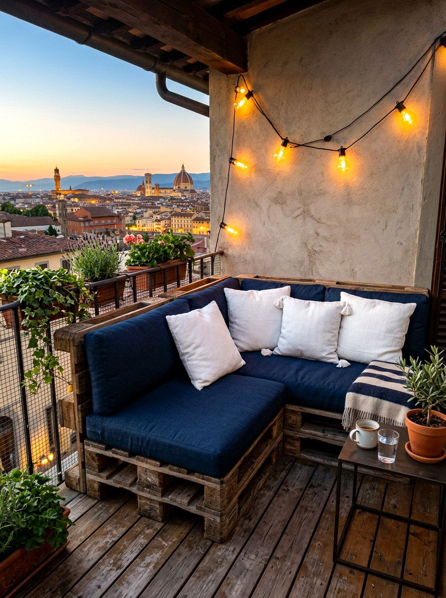 Pallet Lounge Chair Outdoor - 30 balcony lounge chair ideas