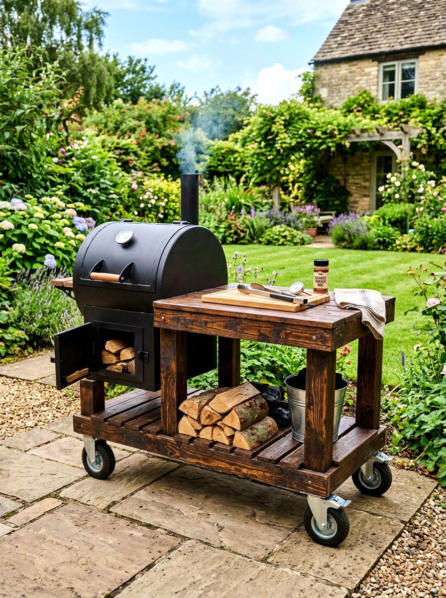 Pallet Smoker Table - 30 smoker patio corner ideas