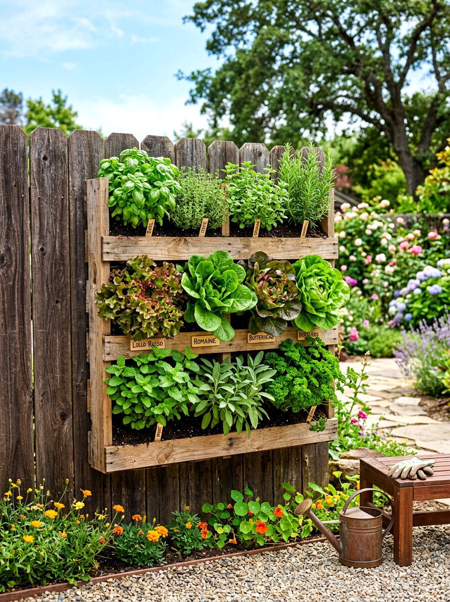 Pallet Vegetable Garden - 30 budget vegetable garden ideas