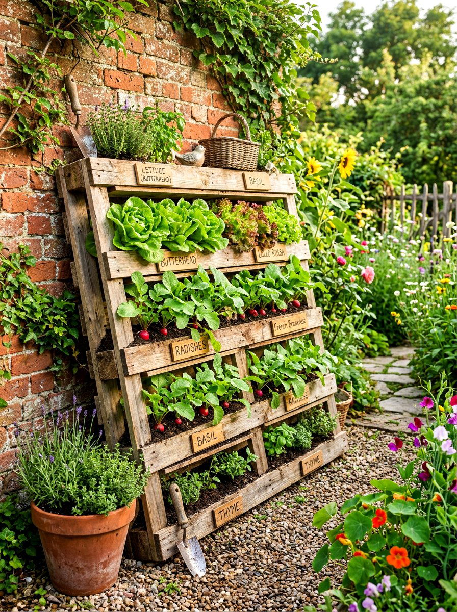 Pallet Vegetable Garden - 30 easy vegetable garden ideas