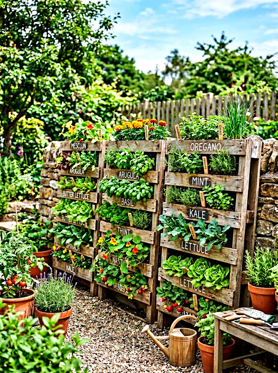 Pallet Vegetable Garden - 30 vegetable garden layout ideas