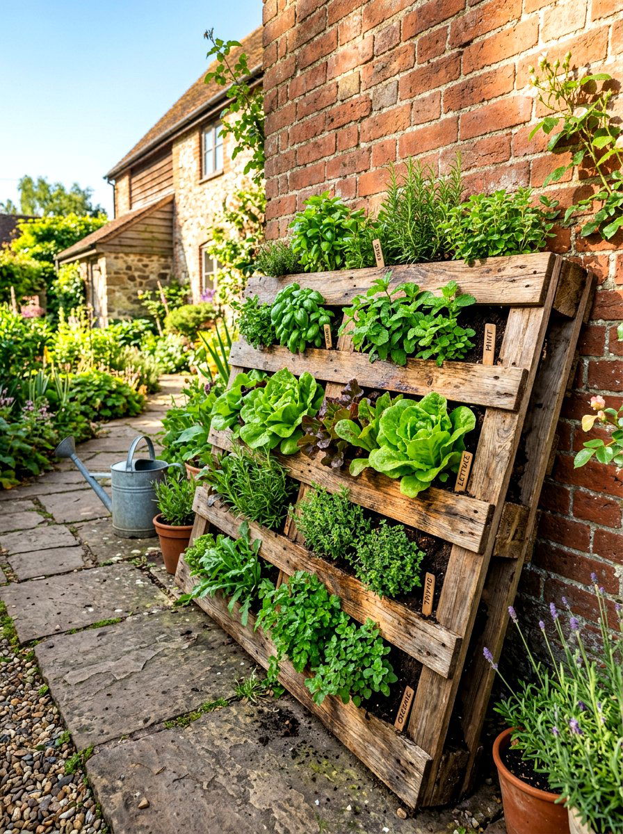 Pallet Vegetable Garden - 30 vertical vegetable garden ideas