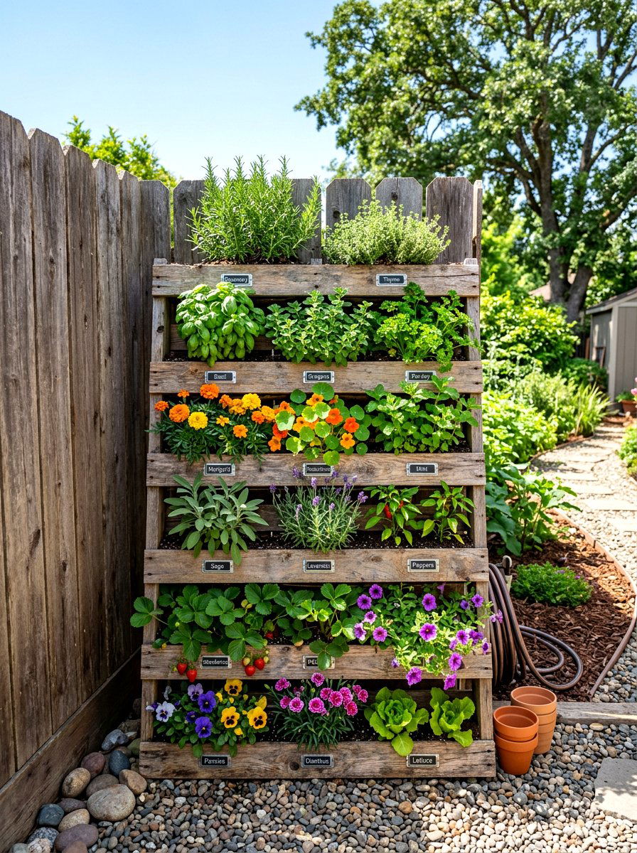 Pallet Vegetable Garden Unit - 30 small vegetable garden ideas