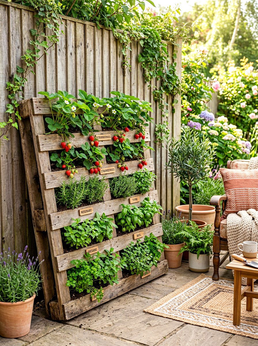 Pallet Vegetable Garden - 30 backyard vegetable garden ideas