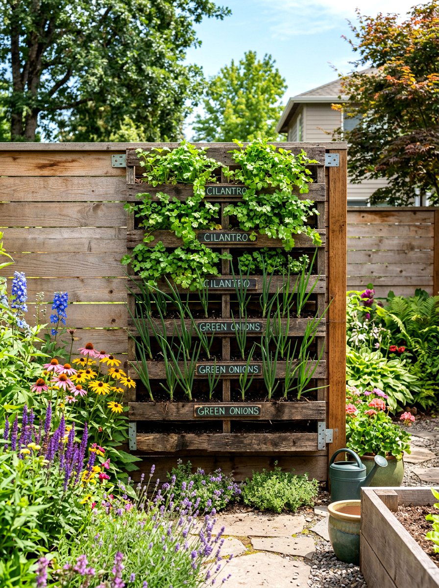 Pallet Wall Garden - 30 salsa garden ideas