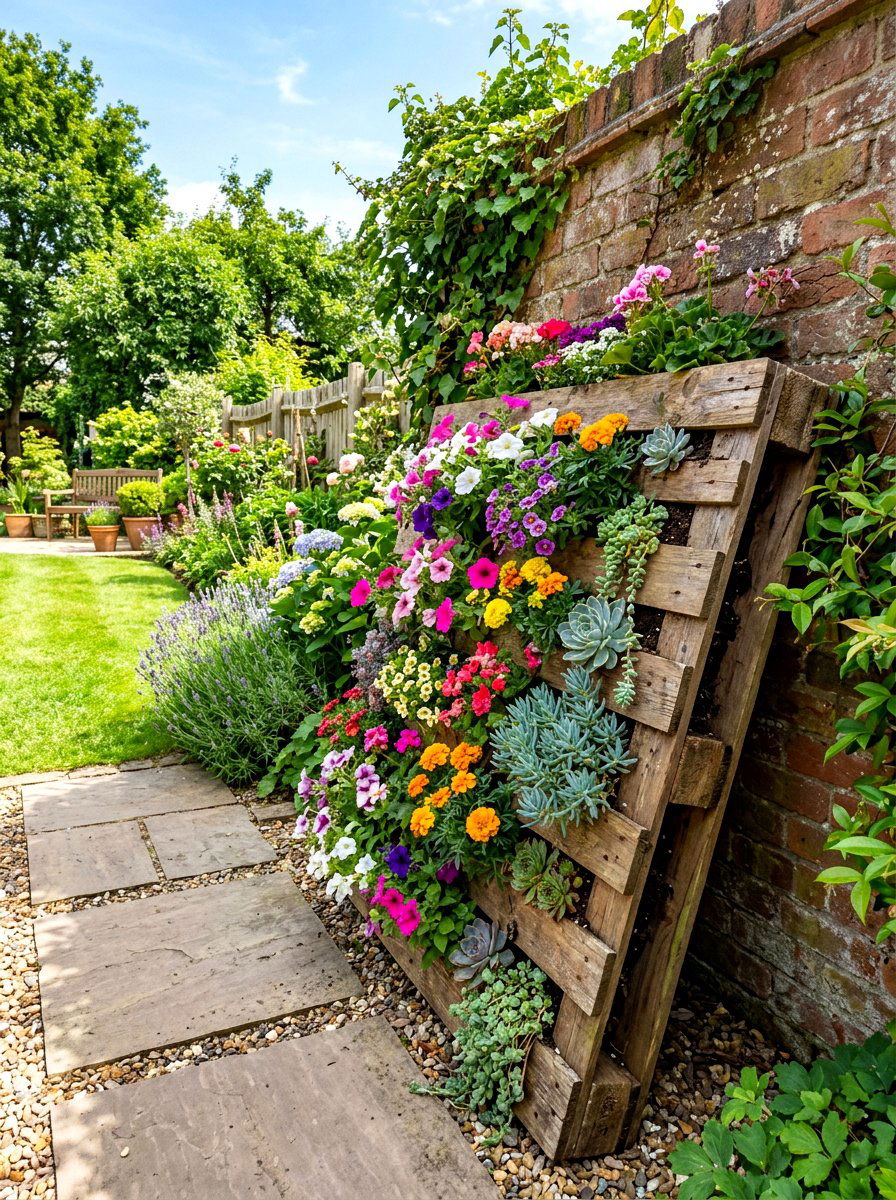 Pallet Wall Planter - 30 wall planter ideas