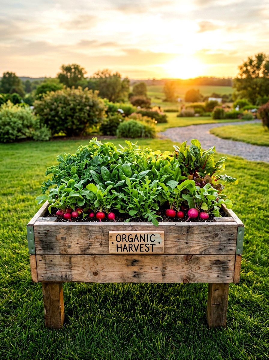 Pallet Wood Planter Box - 30 raised planter box ideas