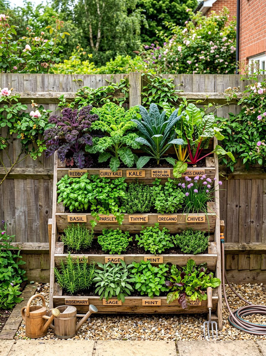Pallet Wood Vertical Garden - 30 tiered planter ideas
