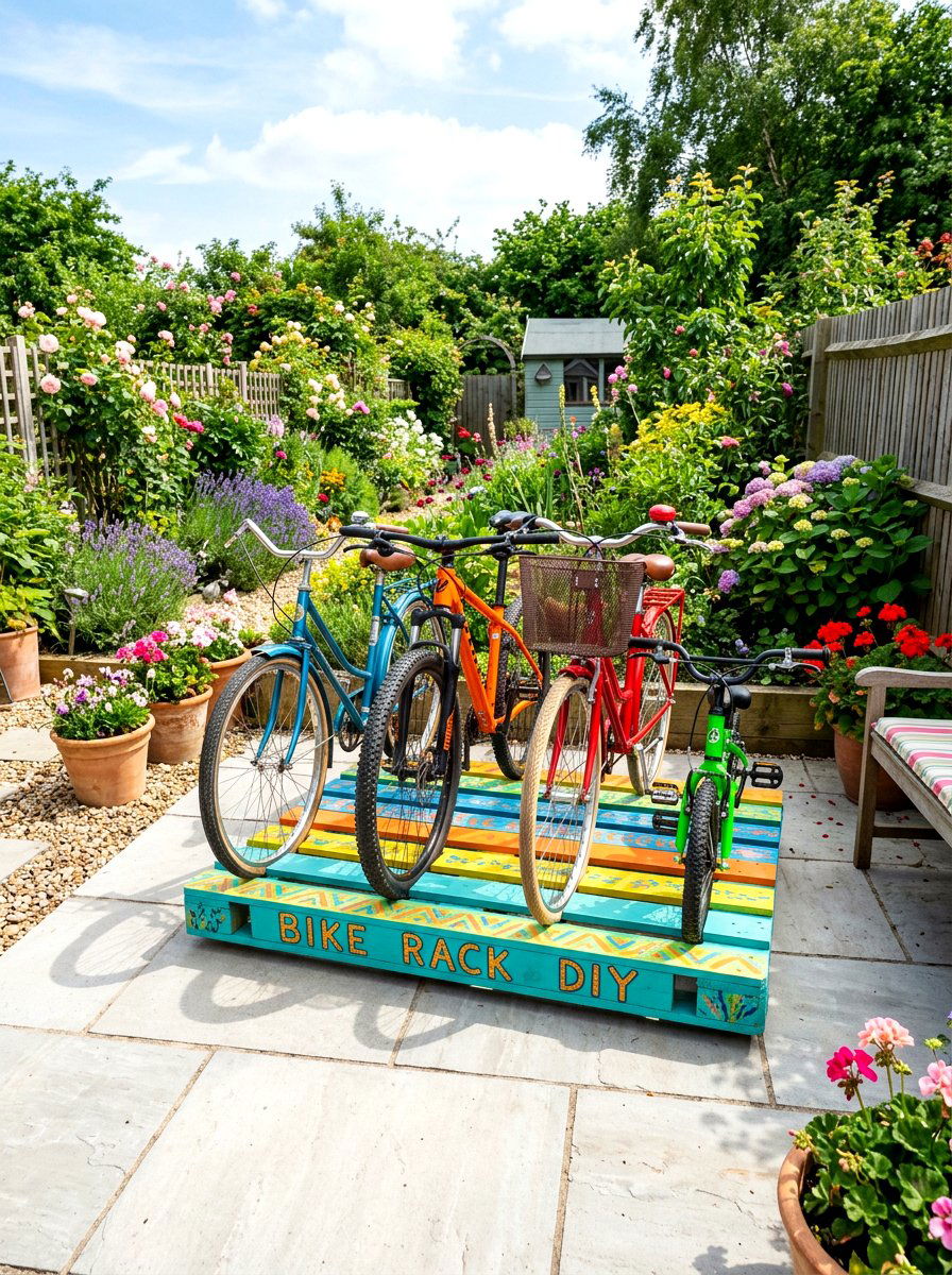 Pallet bike rack DIY - 30 garage bike storage ideas