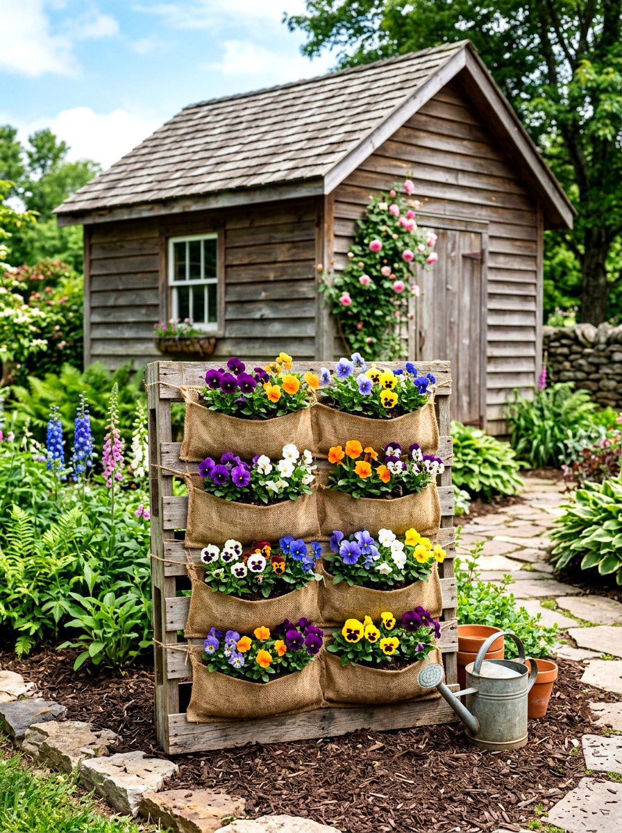 Pallet pocket garden - 30 pallet planter ideas