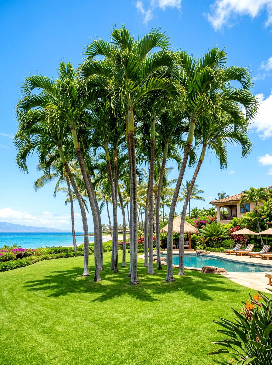 Palm Tree Grove - 30 resort style backyard ideas