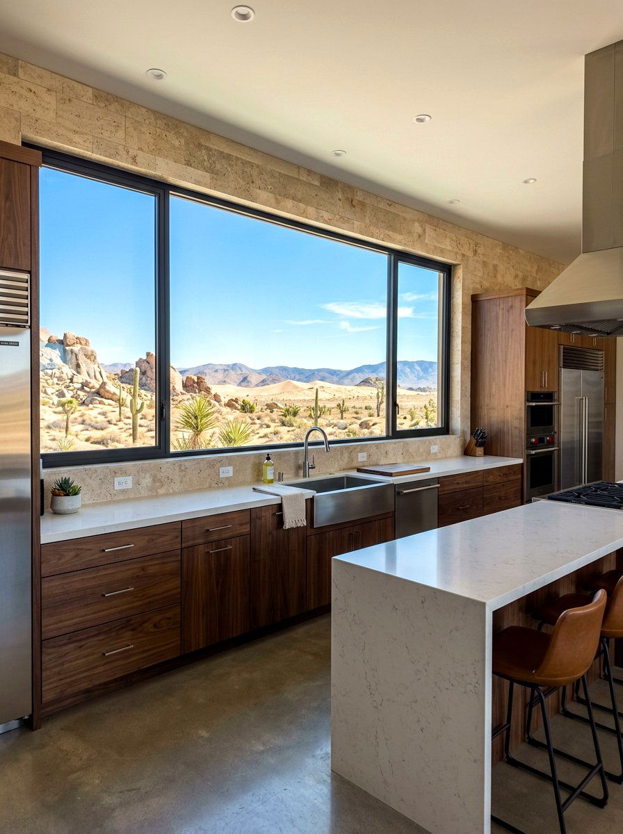 Panoramic kitchen window - 30 sink window kitchen ideas