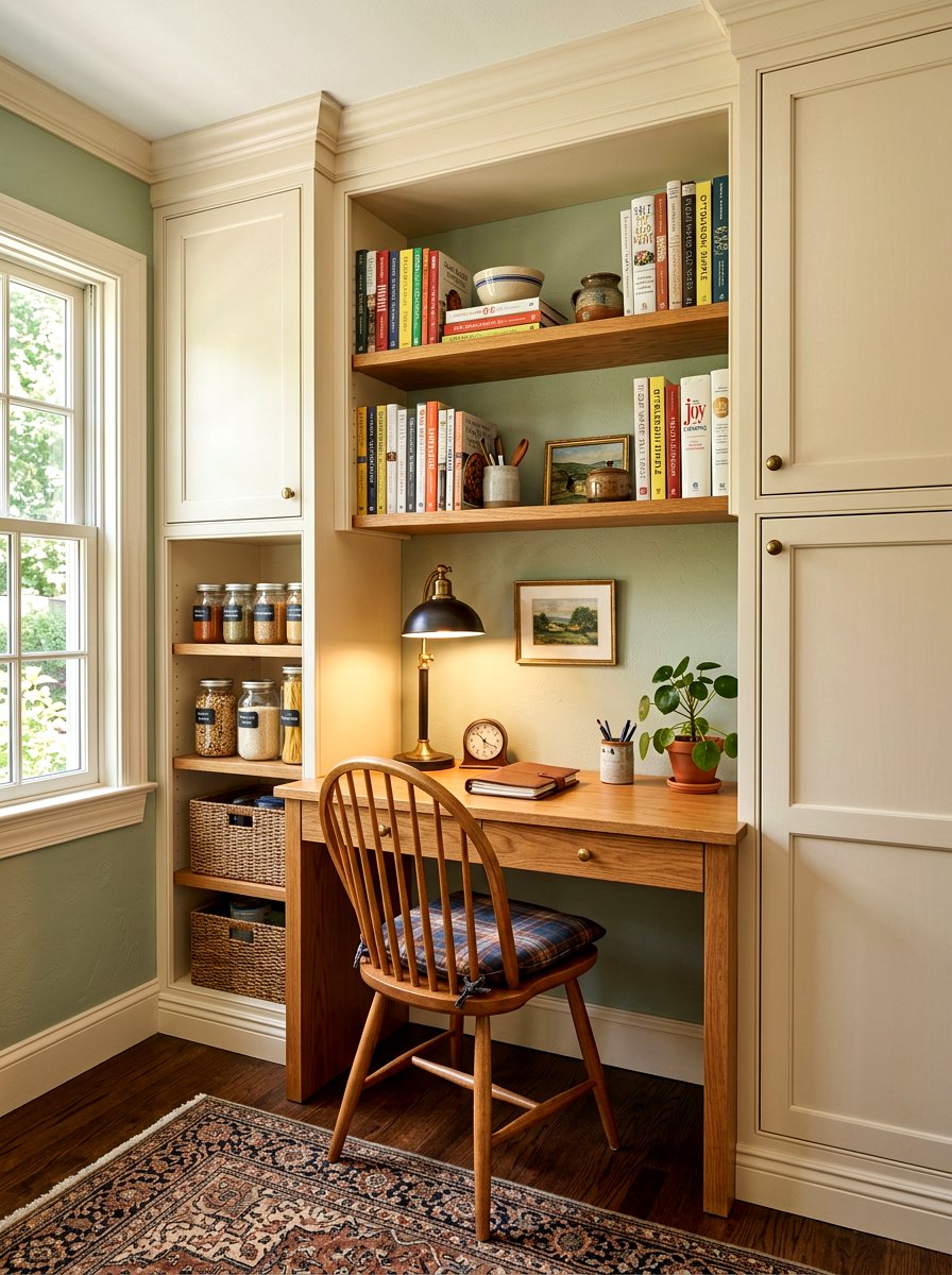 Pantry Built In Desk - 30 Nancy Meyers pantry ideas