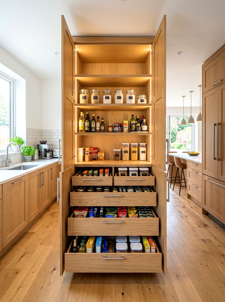 Pantry Cabinet With Drawers - 30 freestanding pantry cabinet ideas