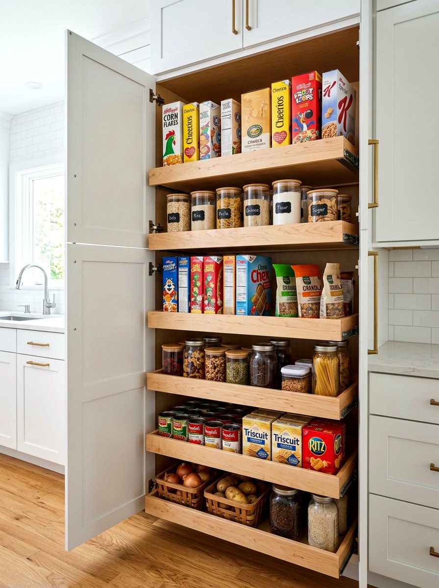 Pantry Cabinet With Pull Out Shelves - 30 hidden pantry ideas
