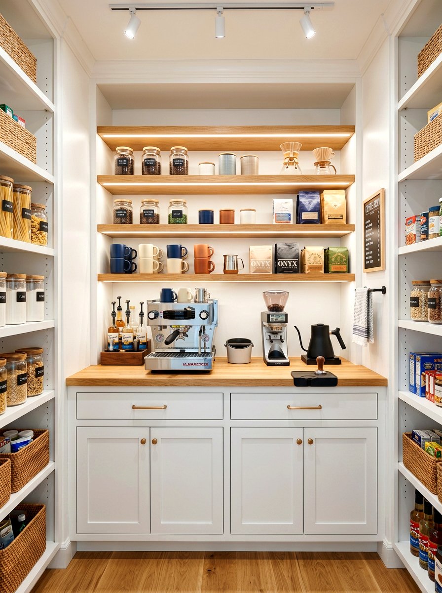 Pantry Coffee Nook - 30 home cafe ideas