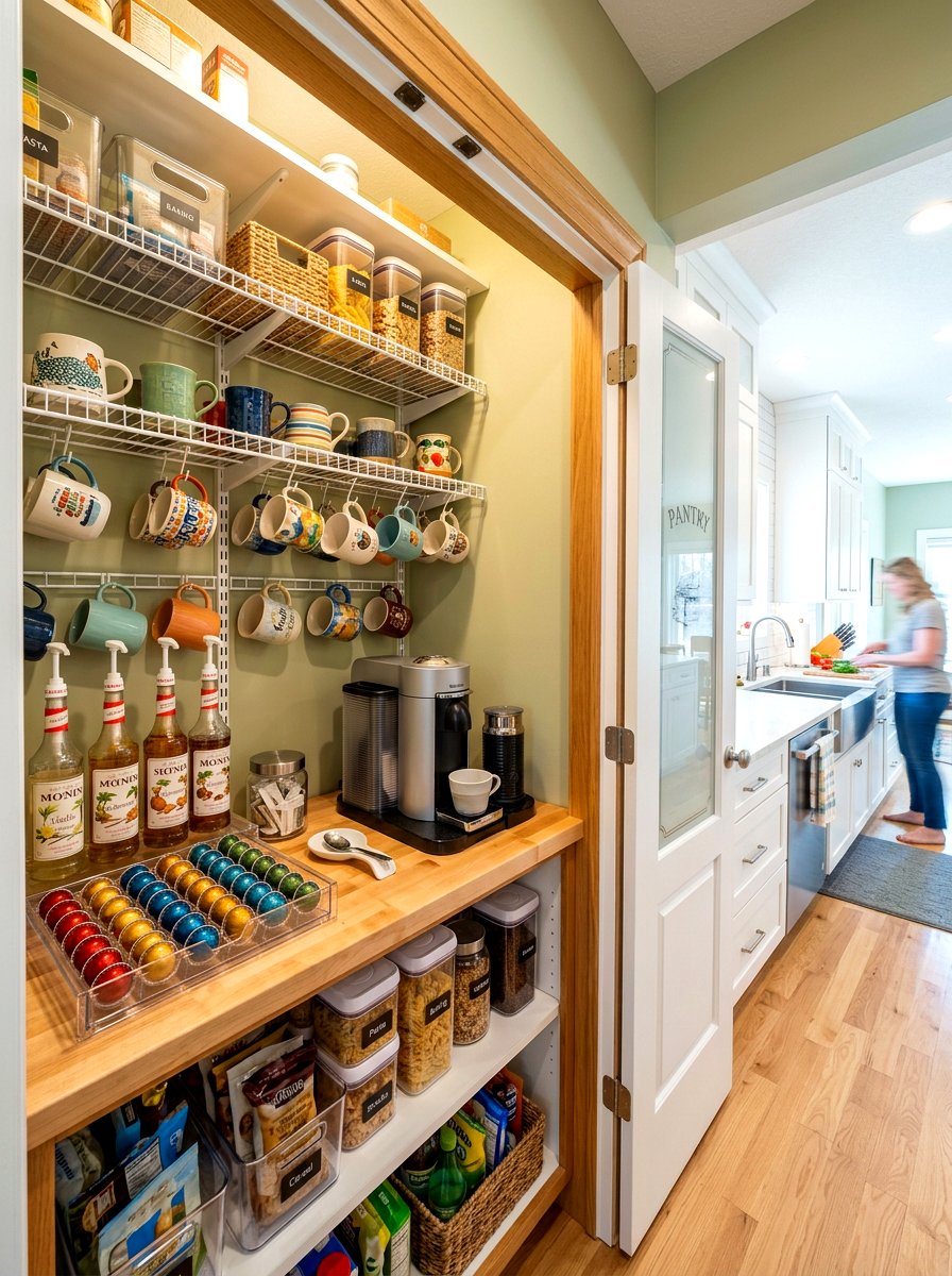 Pantry Coffee Station - 30 coffee nook ideas