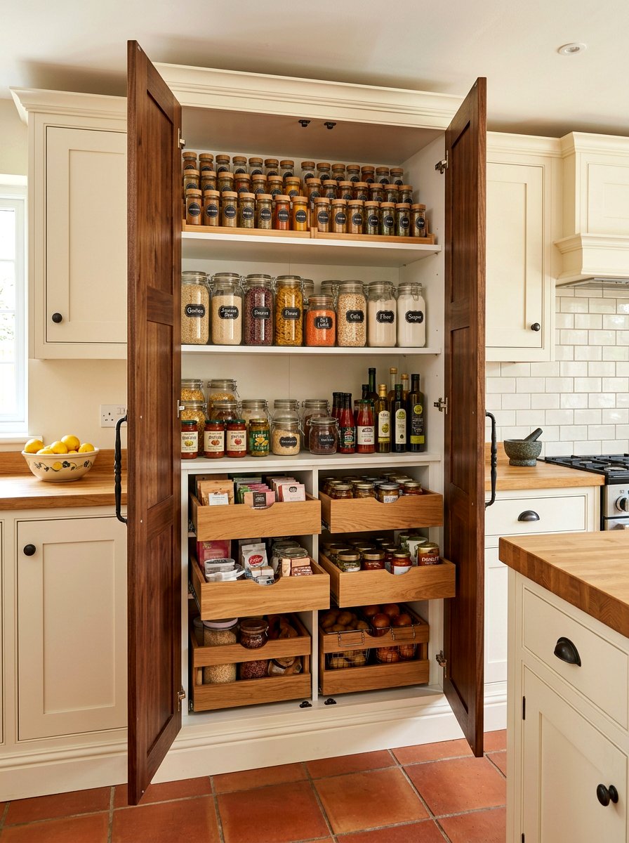 Pantry Cupboard - 30 cozy compartmentalized home ideas