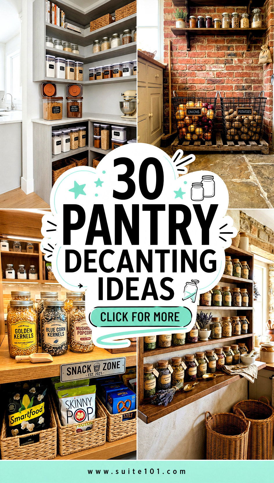 Pantry Decanting Ideas 30 Clear Jars for a Tidy Pantry - Pantry Decanting Ideas: 30 Clear Jars for a Tidy Pantry