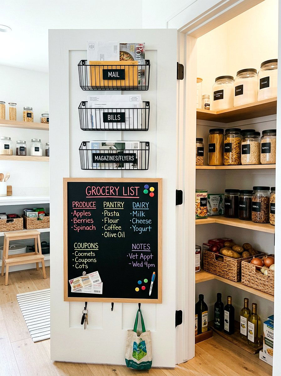 Pantry Door Command Center - 30 command center wall ideas
