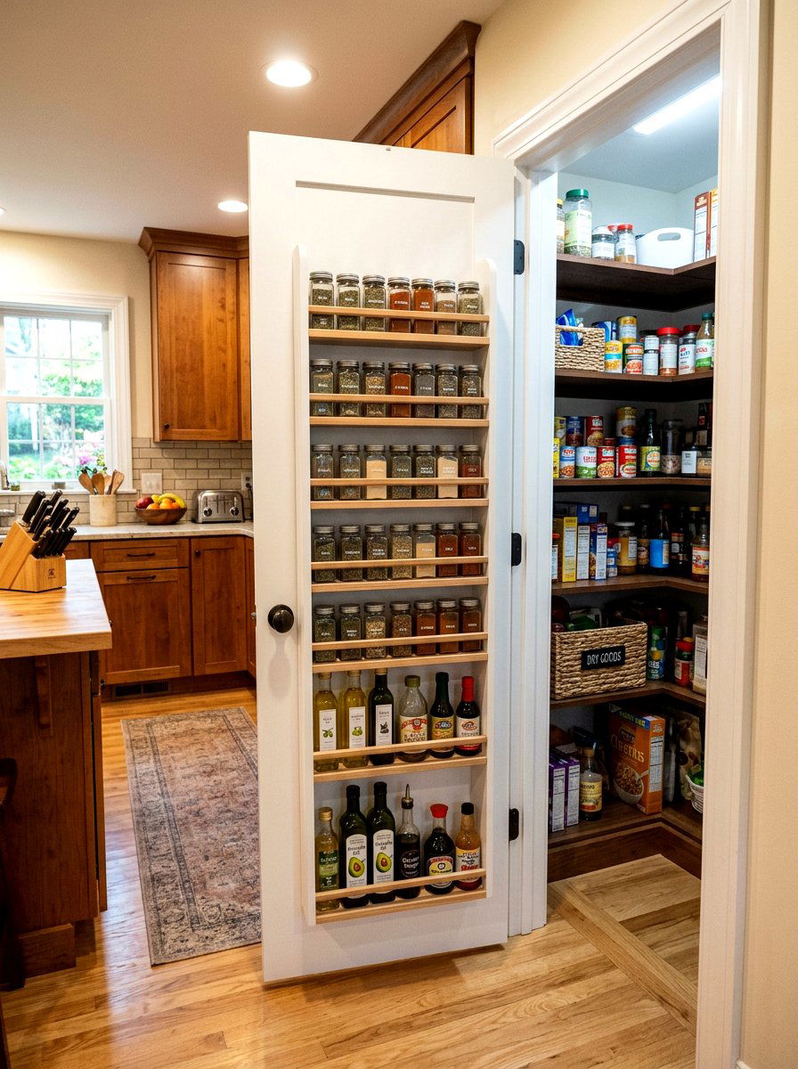 Pantry Door With Spice Rack - 30 pantry door ideas