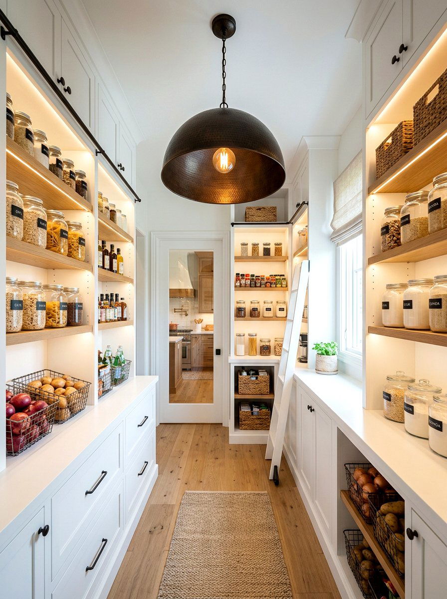 Pantry Lighting Fixtures - 30 farmhouse pantry ideas