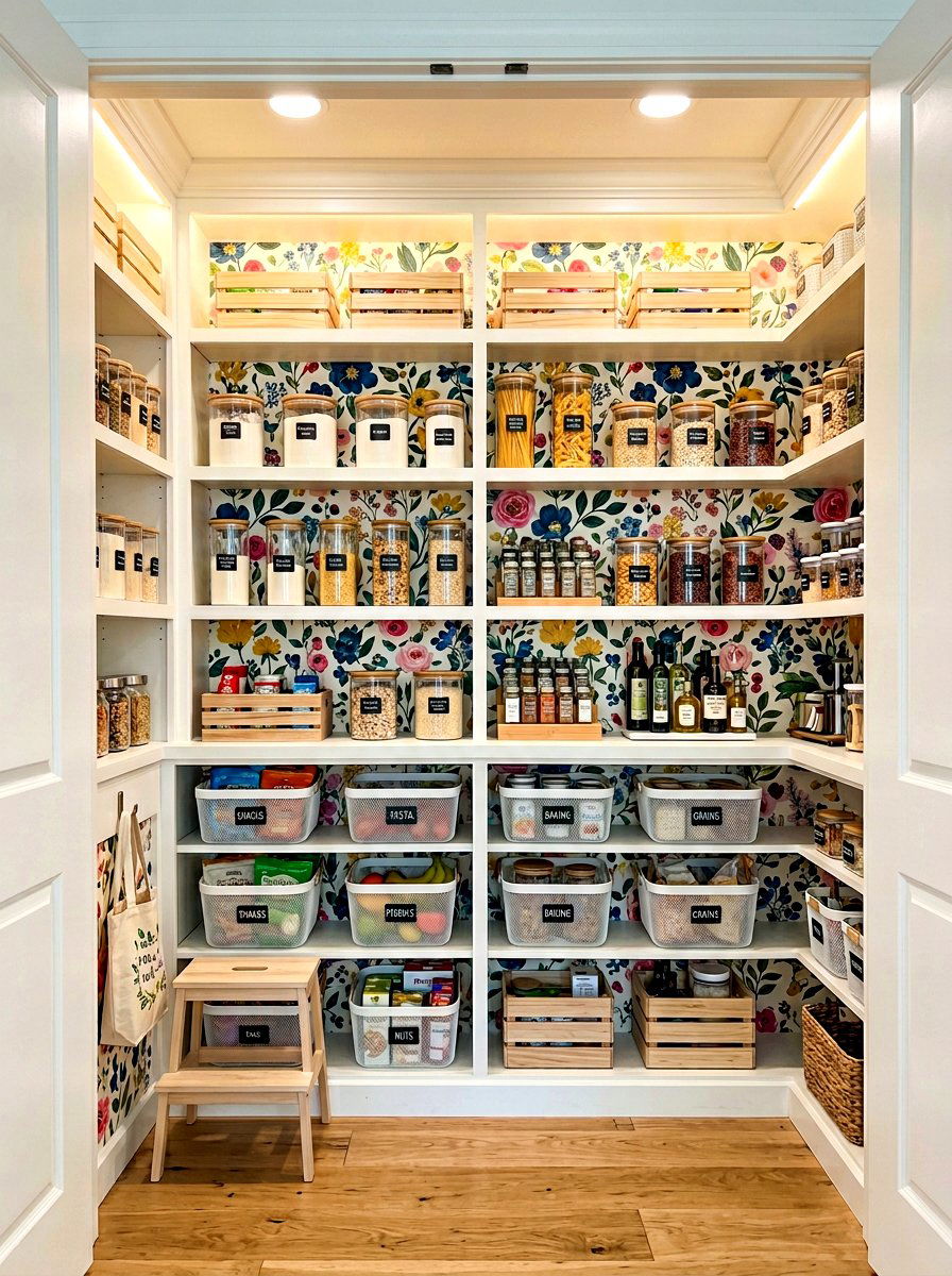 Pantry Peel And Stick Wallpaper - 30 peel and stick wallpaper ideas