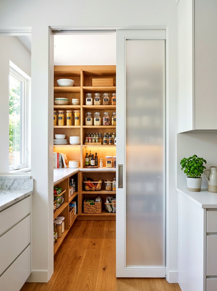 Pantry Pocket Door - 30 scullery pantry ideas