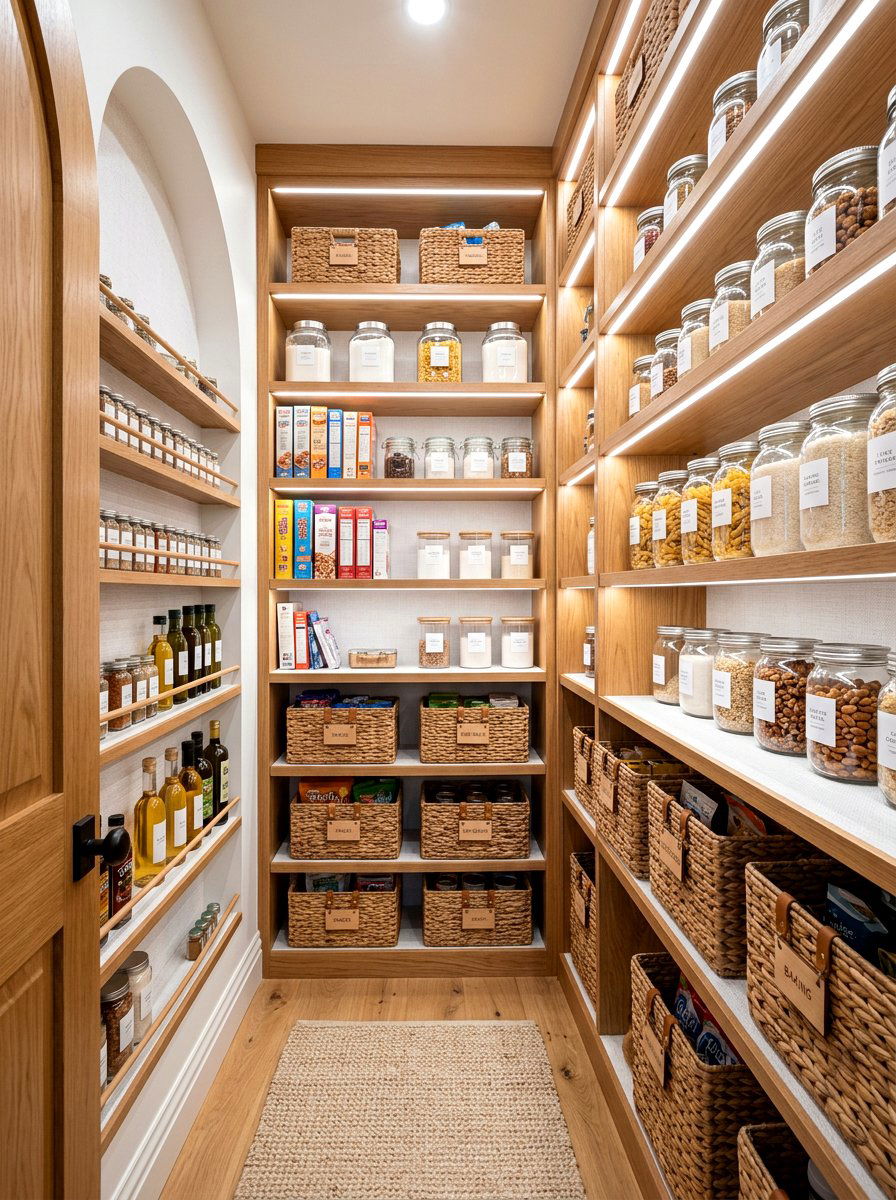 Pantry Shelf Liner Tile - 30 peel and stick tile ideas