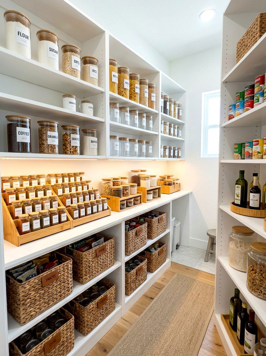 Pantry Storage Organization - 30 collected kitchen decor ideas