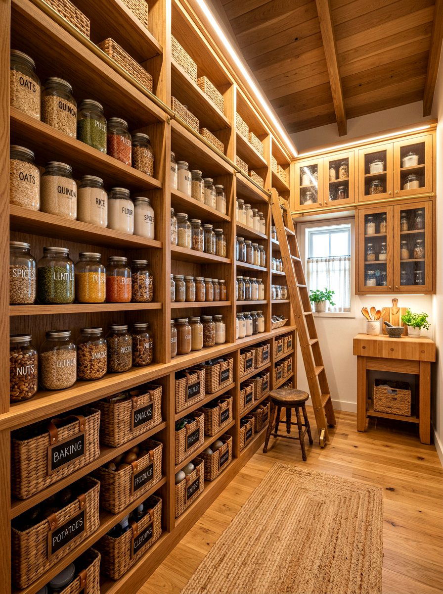 Pantry Storage System - 30 camera ready home styling ideas
