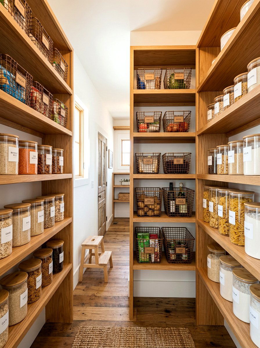 Pantry Wire Basket - 30 basket storage ideas