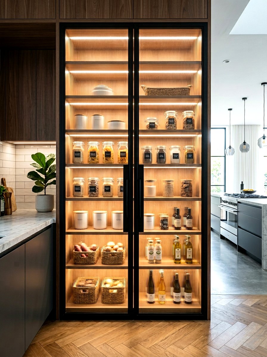 Pantry With Glass Doors - 30 kitchen pantry ideas