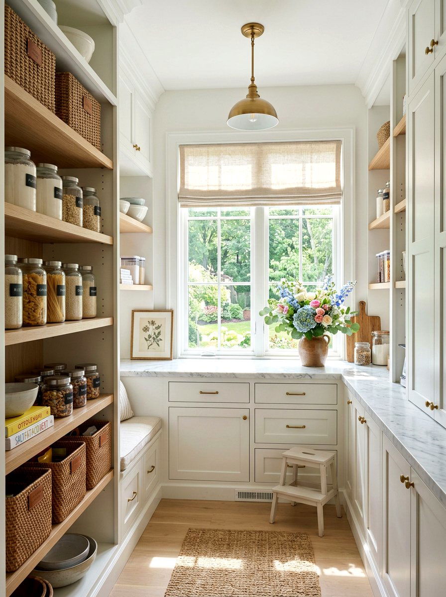 Pantry With Large Window - 30 Nancy Meyers pantry ideas
