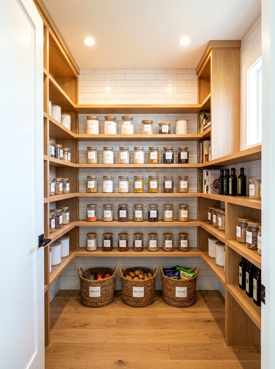 Pantry jar labels - 30 label organization ideas