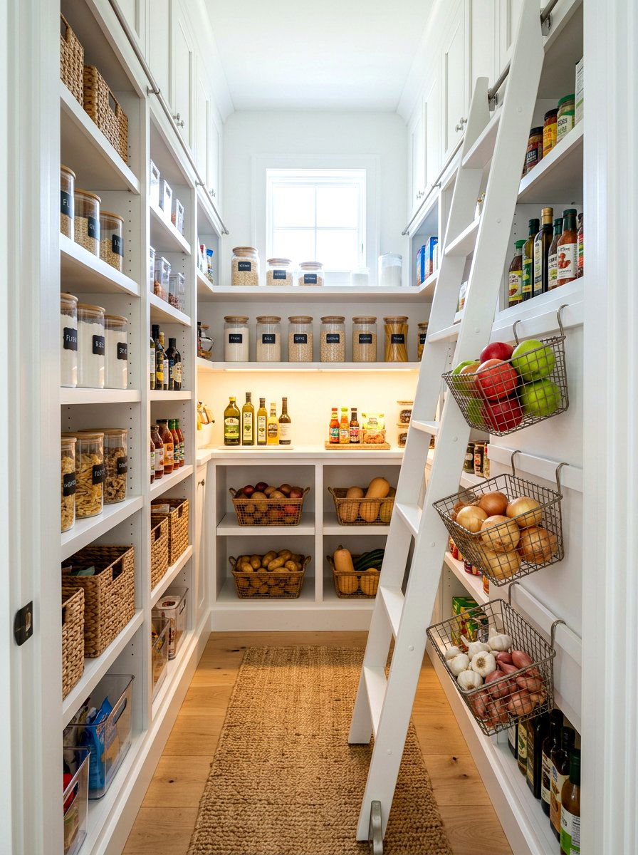 30 Decorative Ladder Ideas for Farmhouse Storage and Display