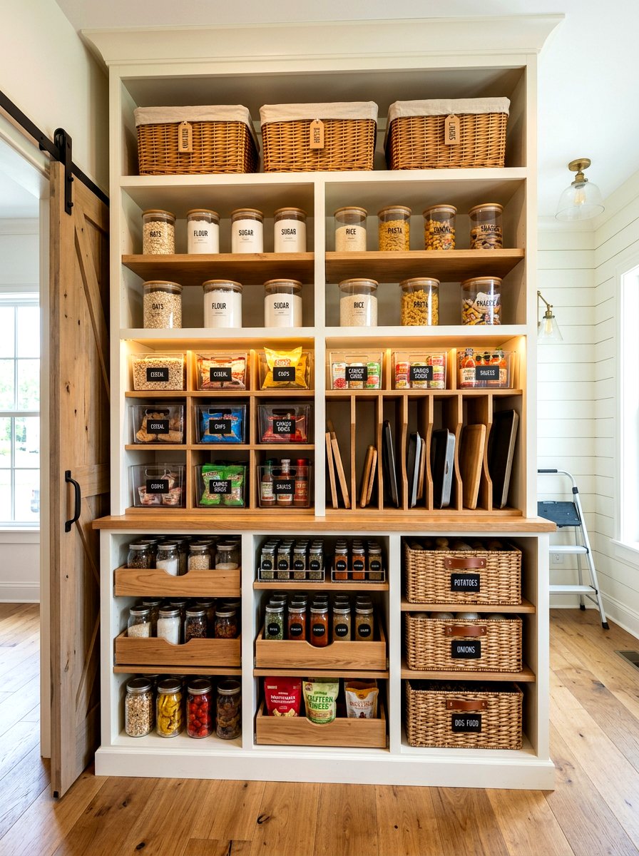 Pantry tray divider system - 30 tray divider cabinet ideas