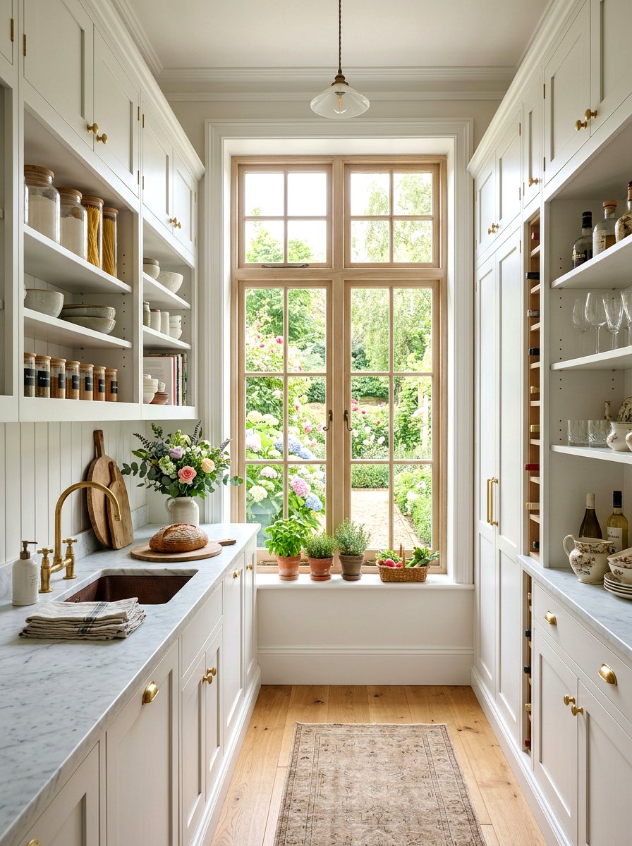 Pantry with window - 30 butler pantry ideas